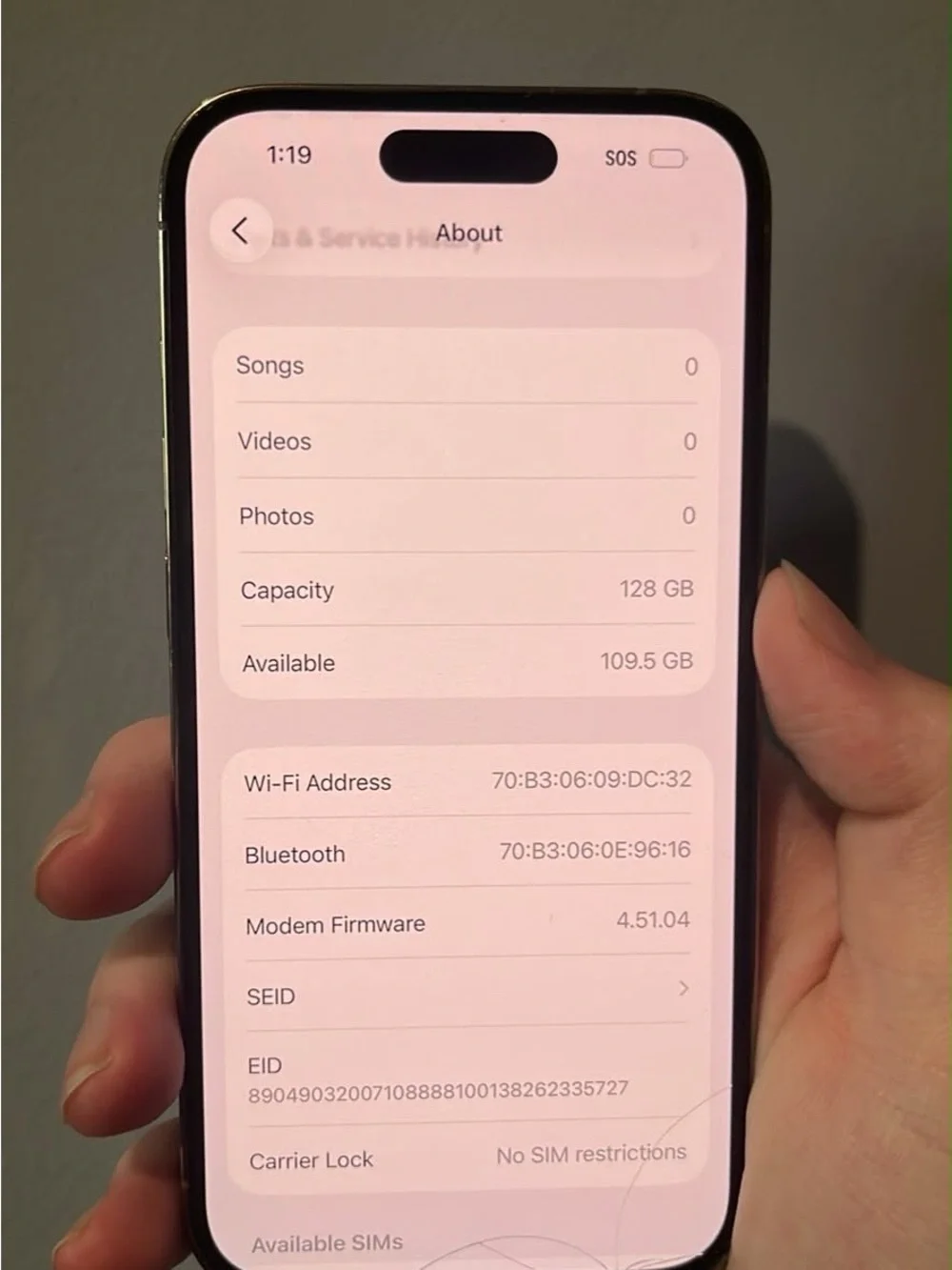 Apple iPhone 14 Pro 126G Carrier Unlocked